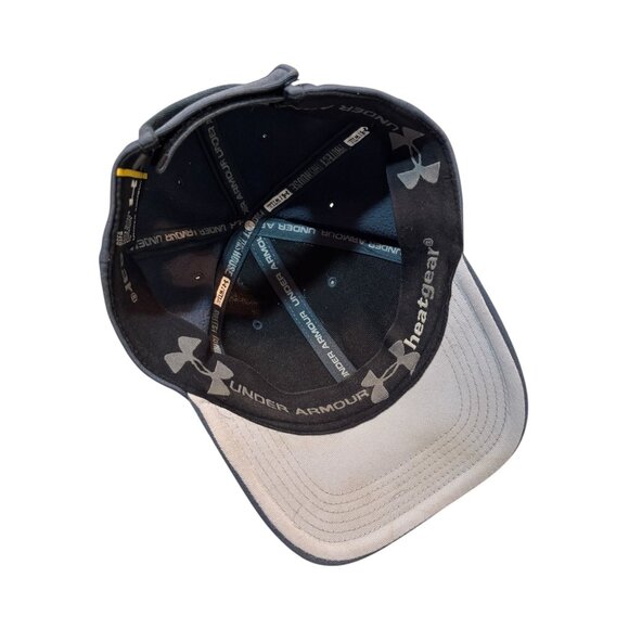 Under Armour Mens HeatGear Adjustable Cap Blue Grey With Embroidered Logo - Picture 5 of 9